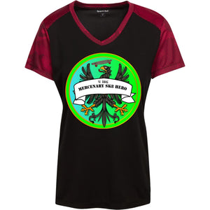 4Hire  "Mercenary Sk8 Hero" Custom Personalized T-shirts Men's Women's Ladies' CamoHex Colorblock T-Shirt