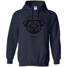"Pugs R Cool 4Life" - B Personal Designer Men's Women's Pullover Hoodie 8 oz.