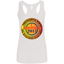 "Fuck Yeah - I Survived 2017" Custom Personalized T-Shirt Ladies' Softstyle Racerback Tank