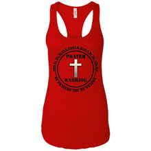 "Prayer Warrior" Take A Knee - Custom Personalized Ladies' Ideal Racerback Tank