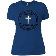 "Prayer Warrior" Take A Knee - Custom Personalized Ladies' Boyfriend T-Shirt
