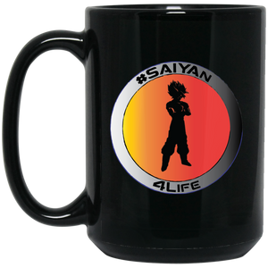 #Saiyan 4Life - B15B Personal Designer 15 oz. Black Mug
