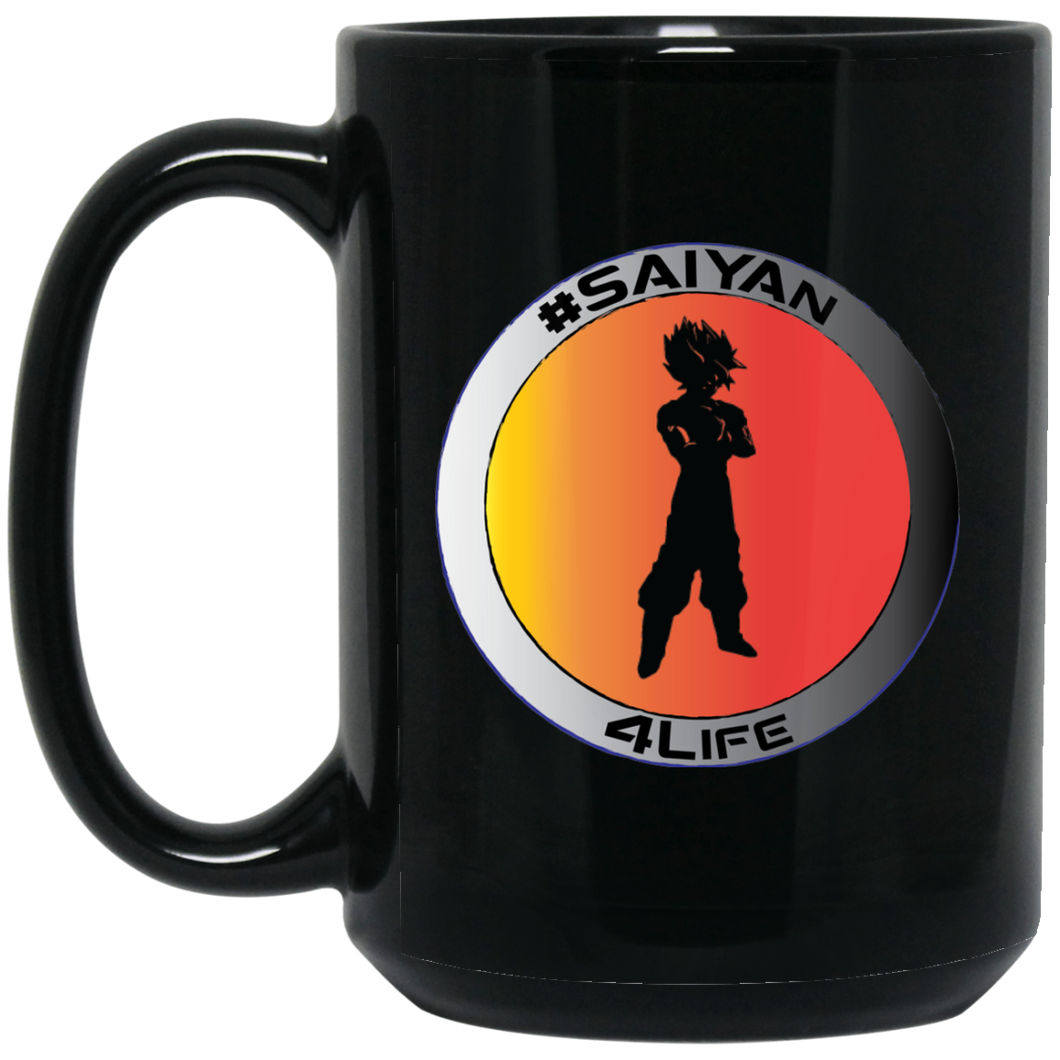 #Saiyan 4Life - B15B Personal Designer 15 oz. Black Mug