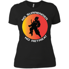"No Surrender No Retreat - Saiyan" Custom Personalized Ladies' Boyfriend T-Shirt