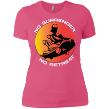 "No Surrender No Retreat - Sk8N" Custom Personalized T-ShirtsCustom Personalized Ladies' Boyfriend T-Shirt