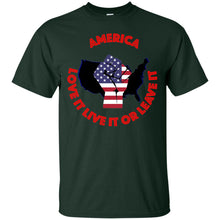 "America" Love It Live It or Leave It - Custom Personalized T-shirts Men's Women's Ultra Cotton T-Shirt