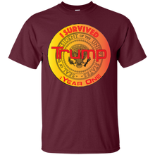 "I Survived Trump: Year One" Custom Personalized T-shirts Men's Women's Cotton T-Shirt