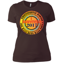 "Fuck Yeah - I Survived 2017" Custom Personalized Ladies' Boyfriend T-Shirt