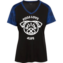 "Pugs Love 4Life" Custom Personalized T-shirts Men's Women's Ladies' CamoHex Colorblock T-Shirt