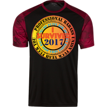 "Fuck Yeah - I Survived 2017" Custom Personalized T-shirts Men's Women's CamoHex Colorblock T-Shirt