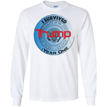 "I Survived Trump: Year One" - B Personal Designer long sleeve Hoodie Men's Women's LS Ultra Cotton T-Shirt
