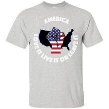 “America” - Love it Live it or Leave it Custom Personalized T-shirts Men's Women's Ultra Cotton T-Shirt