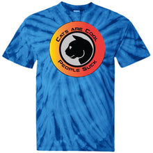 "Cats Are Cool"- Custom Personalized T-shirts Men's Women's 100% Cotton Tie Dye T-Shirt