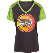 “America” - Kickin Ass Since & Takin Names With a Vengeance Since 1776 - Gold Custom Personalized T-shirts Men's Women's Ladies' CamoHex Colorblock T-Shirt