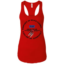 Property of Black Lagoon U. Swim Team - Custom Personalized Ladies' Ideal Racerback Tank