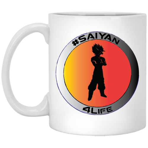 #Saiyan 4Life - W11B Custom Personalized 11 oz. White Mug