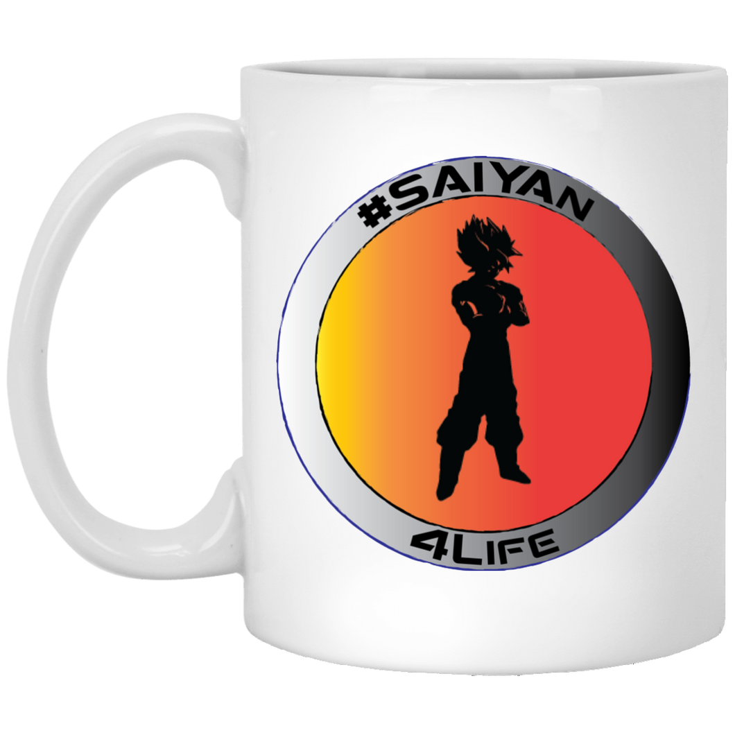 #Saiyan 4Life - W11B Custom Personalized 11 oz. White Mug
