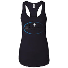 "God Is My Super Power - What's Yours ?" - B Custom Personalized Ladies' Ideal Racerback Tank