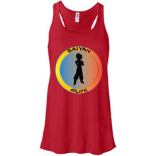 "Saiyan" 4Life - Custom Personalized T-Shirt Ladies' Bella + Canvas Flowy Racerback Tank