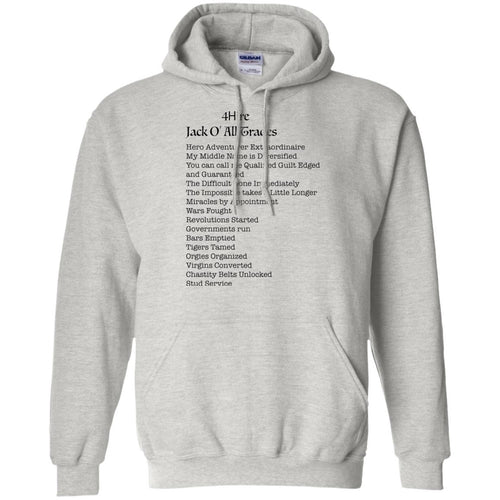 4Hire Jack O All Trades - B Personal Designer Men's Women's Pullover Hoodie 8 oz.