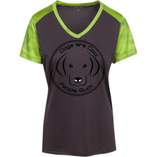 "Dogs Are Cool People Suck" - Custom Personalized T-shirts Men's Women's Ladies' CamoHex Colorblock T-Shirt