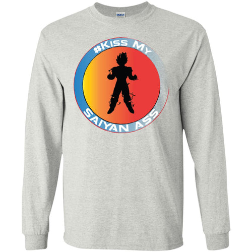 #KISS MY SAIYAN ASS - B Personal Designer long sleeve Hoodie Men's Women's LS Ultra Cotton T-Shirt