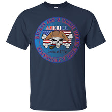 “America” - Kickin Ass Since & Takin Names With a Vengeance Since 1776 - Blue Custom Personalized T-shirts Men's Women's Ultra Cotton T-Shirt