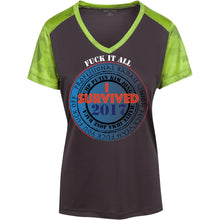 "Fuck it All 2017" -W Custom Personalized T-shirts Men's Women's Ladies' CamoHex Colorblock T-Shirt