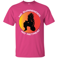 "No Surrender No Retreat - Saiyan" Custom Personalized T-shirts Men's Women's Cotton T-Shirt