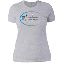 "God Is My Super Power - What's Yours ?" - b Custom Personalized Ladies' Boyfriend T-Shirt