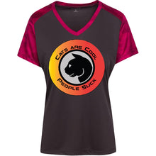 "Cats Are Cool People Suck" - Custom Personalized T-shirts Men's Women's Ladies' CamoHex Colorblock T-Shirt