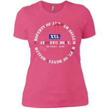 PROPERTY OF ARKHAM3A "Arkham Athletics - Help" - Custom Personalized Ladies' Boyfriend T-Shirt