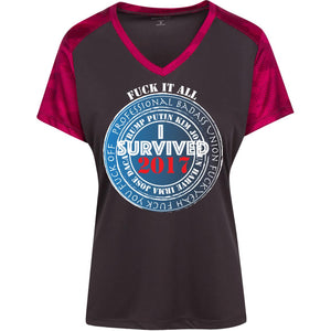 "Fuck It All 2017" Custom Personalized T-shirts Men's Women's Ladies' CamoHex Colorblock T-Shirt