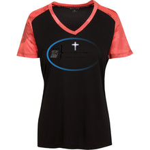 "God Is My SuperPower"-B Custom Personalized T-shirts Men's Women's Ladies' CamoHex Colorblock T-Shirt