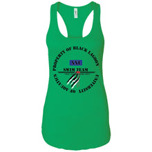 Property of Black Lagoon U. Swim Team - Custom Personalized Ladies' Ideal Racerback Tank