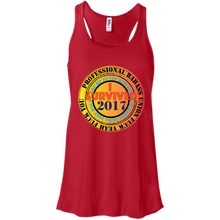 "Fuck Yeah - I Survived 2017" Custom Personalized T-Shirt Ladies' Canvas Flowy Racerback Tank