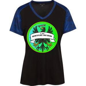 4Hire  "Mercenary Sk8 Hero" Custom Personalized T-shirts Men's Women's Ladies' CamoHex Colorblock T-Shirt