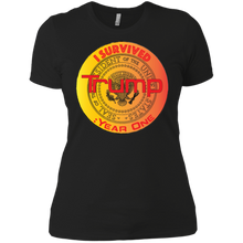 "I Survived Trump:Year One" - Custom Personalized Ladies' Boyfriend T-Shirt
