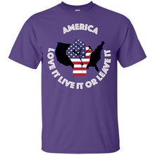 “America” - Love it Live it or Leave it Custom Personalized T-shirts Men's Women's Ultra Cotton T-Shirt