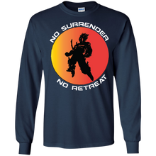 "No Surrender No Retreat - Saiyan" Personal Designer long sleeve Men's Ultra Cotton T-Shirt