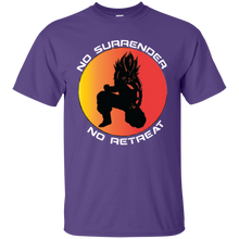 "No Surrender No Retreat - Saiyan" Custom Personalized T-shirts Men's Women's Cotton T-Shirt