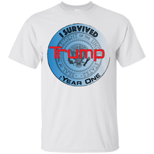 "I Survived Trump:Year One" - Saiyan" Custom Personalized T-shirts Men's Women's Cotton T-Shirt