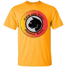 "Cats Are Cool People Suck" - Custom Personalized T-shirts Men's Women's Ultra Cotton T-Shirt