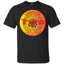 "I Survived Trump: Year One" Custom Personalized T-shirts Men's Women's Cotton T-Shirt