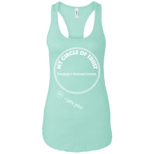 "My Circle of Trust" - Custom Personalized Ladies' Ideal Racerback Tank