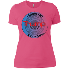 "I Survived Trump:Year One" - Custom Personalized Ladies' Boyfriend T-Shirt