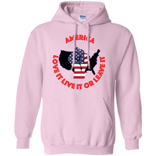 "America" Love It Live It or Leave It - Personal Designer Men's Women's Pullover Hoodie 8 oz.