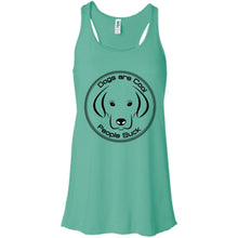 "Dogs Are Cool People Suck" - Custom Personalized T-Shirt Ladies' Bella + Canvas Flowy Racerback Tank