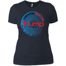 "I Survived Trump:Year One" - Custom Personalized Ladies' Boyfriend T-Shirt