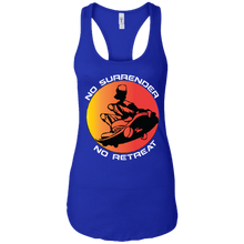 "No Surrender No Retreat - Saiyan" Custom Personalized T-shirts Ladies Ideal Racerback Tank